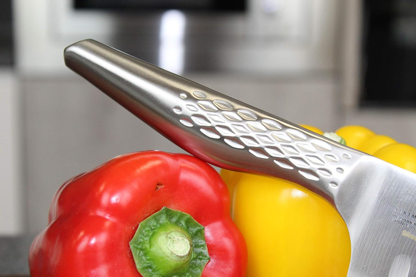 Kai Corporation KAI Santoku Knife, Dimple, Seki Magoroku Shoso, 6.5 Inches (165 mm), Made in Japan, Dishwasher Safe, AB5157