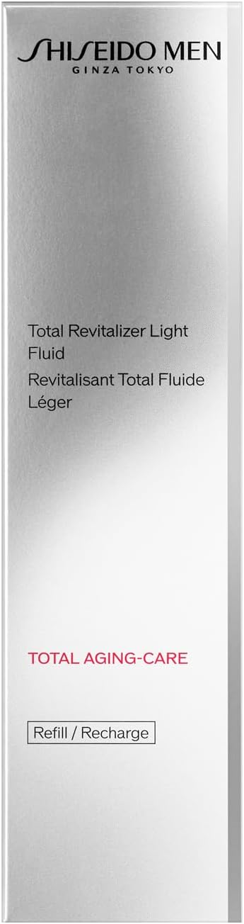 Shiseido Men Total R Light Fluid N (Refill) 2.4 fl oz (70 ml) | Men's Moisturizing Solution, Moisturizer Type, Citrus & Bamboo Green Scent, Aging Care, Dry Small Jiwa Hari & Imitate | Shiseido