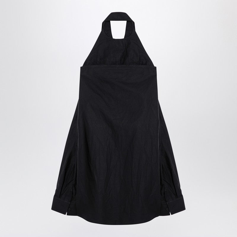 Balenciaga バレンシアガブラックサスペンドシャツエフェクトドレス - Image 2