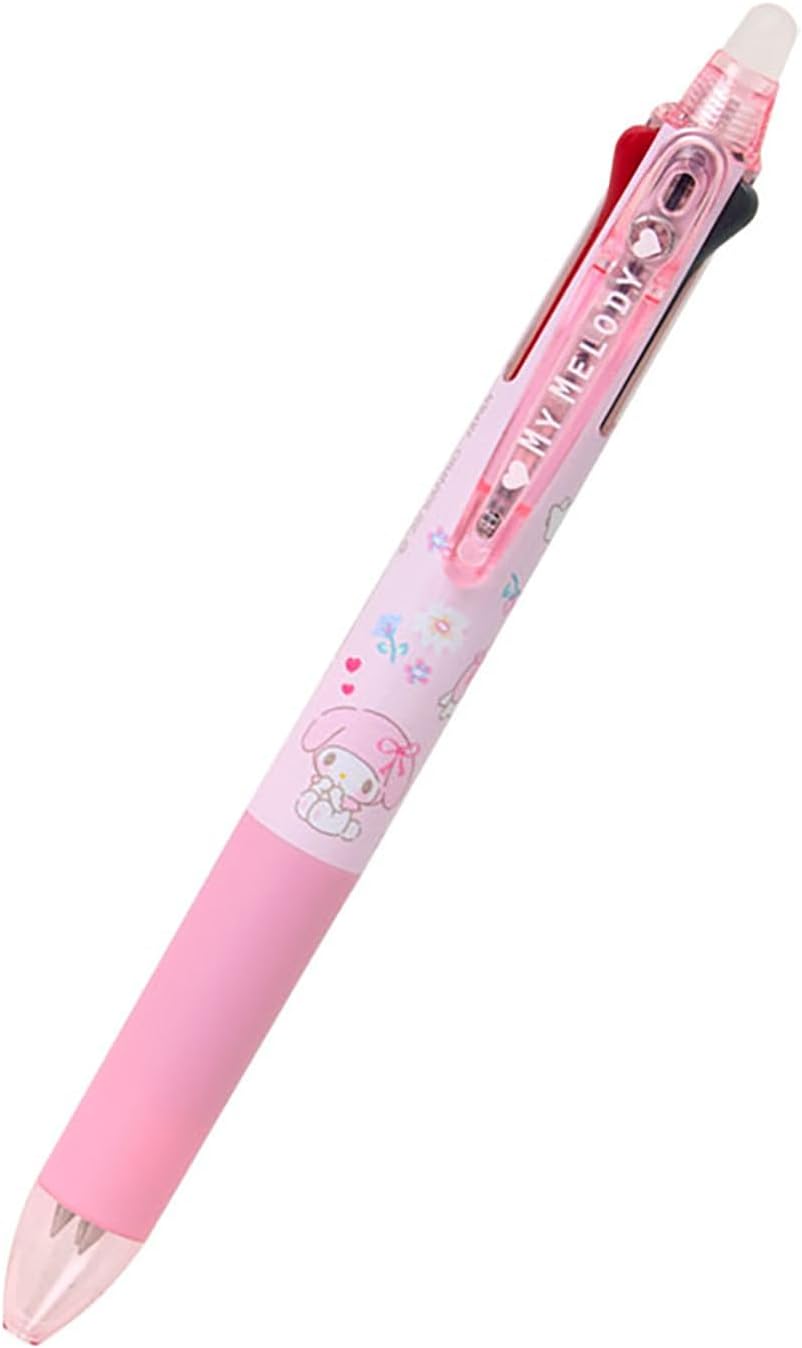 Sanrio 927872 FriXion Ball 3 Slim My Melody Polycarbonate Ball Diameter: 0.01 inch (0.38 mm), Ink Color: Black, Red, Blue Retractable