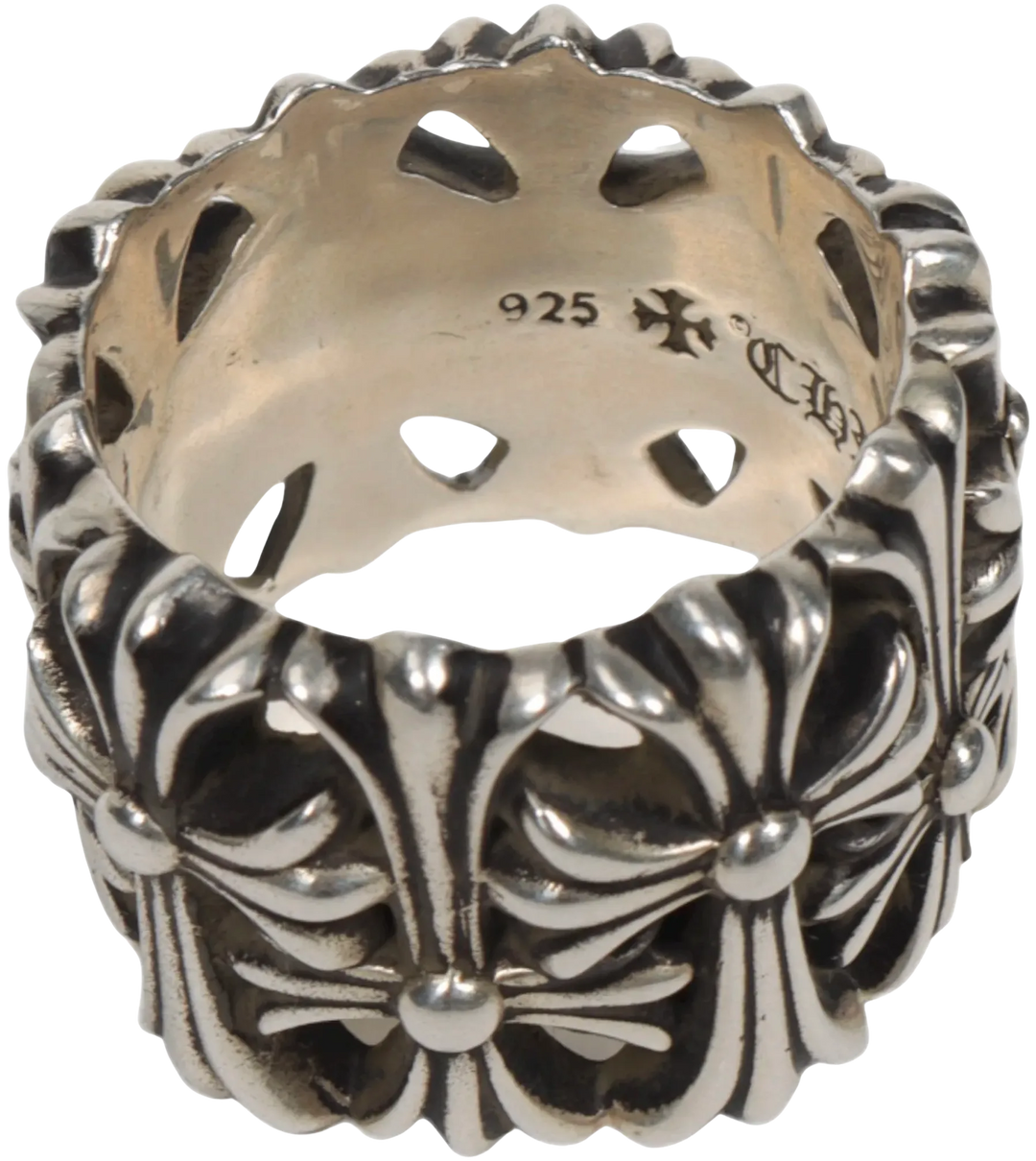 CHROME HEARTS 'CEMETERY' SILVER RING