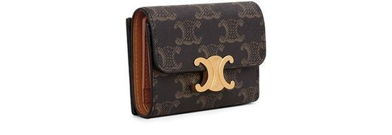 CELINE Compact wallet Triomphe in Triomphe canvas - Image 2