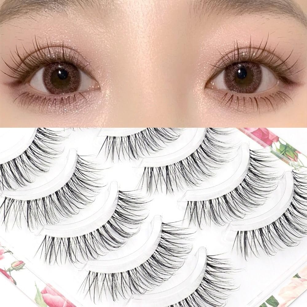 5 Pairs Fake Mink False Eyelashes 3D Volume Handmade Natural Long Fluffy Eyelash Extensions Eye Makeup Beauty Tool