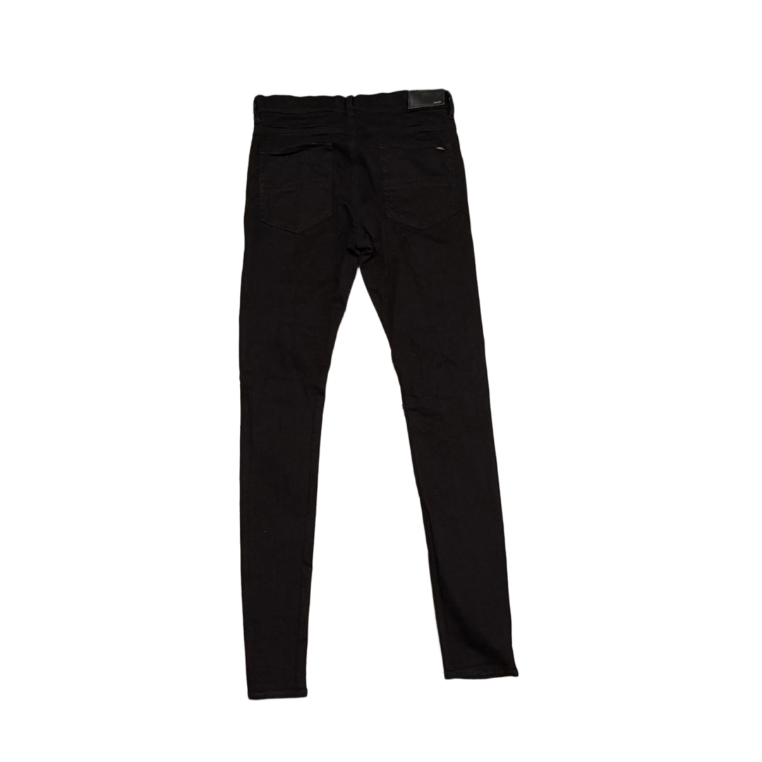 AMIRI 'BLACK' MX1 DISTRESSED JEANS