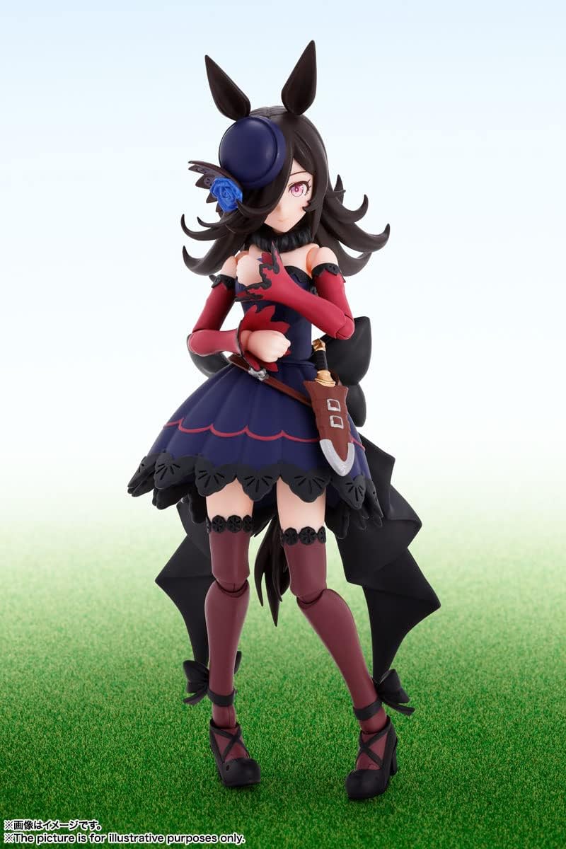 S.H. Figuarts Uma Musume Pretty Derby Rice Shower, Approx. 4.7 inches (120 mm), ABS & PVC Pre-painted Action Figure