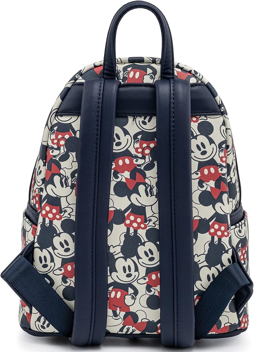 Loungefly Disney Mickey Minnie Mouse Mini Mochila Bolso AOP Rojo Azul Marino