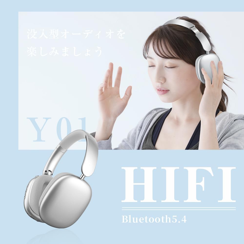 Bluetooth Headphones, Wireless Headphones, Bluetooth 5.4, Over-Ear Headphones, Wired Wireless, Dual Use, Sealed Type, HIFI Sound Quality, No Delay, 100 Hours Standby Time, Lightweight, Foldable