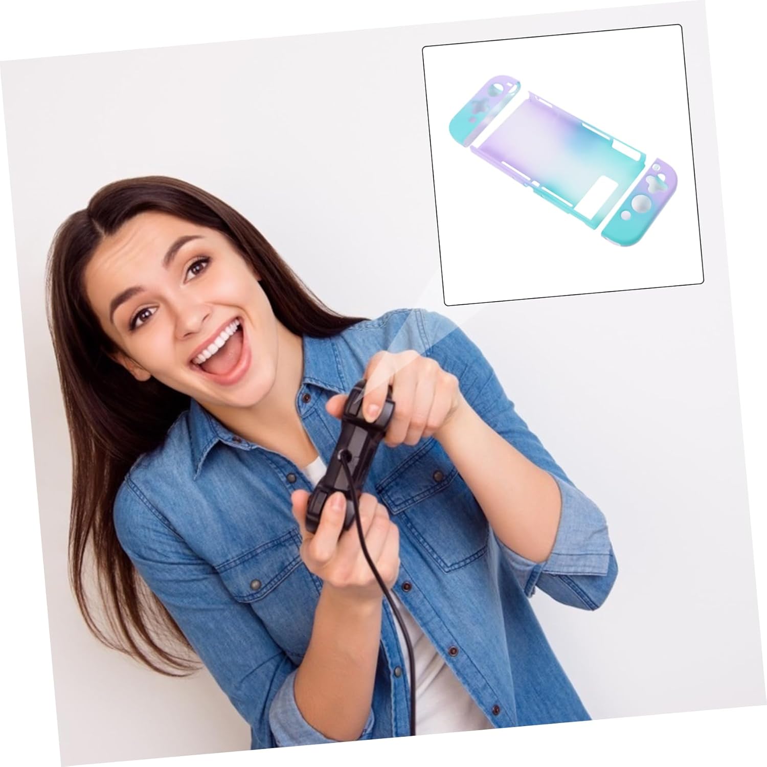 LABRIMP Switch Case Switch Case Switchlite Case Game Stand Game Console Game Console Plastic Game Console Cover PC Green