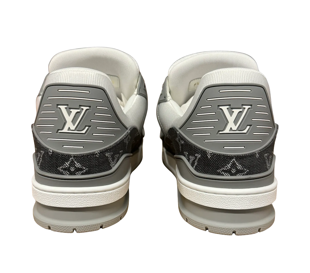 LOUIS VUITTON LV TRAINER 'GREY DENIM' SNEAKERS