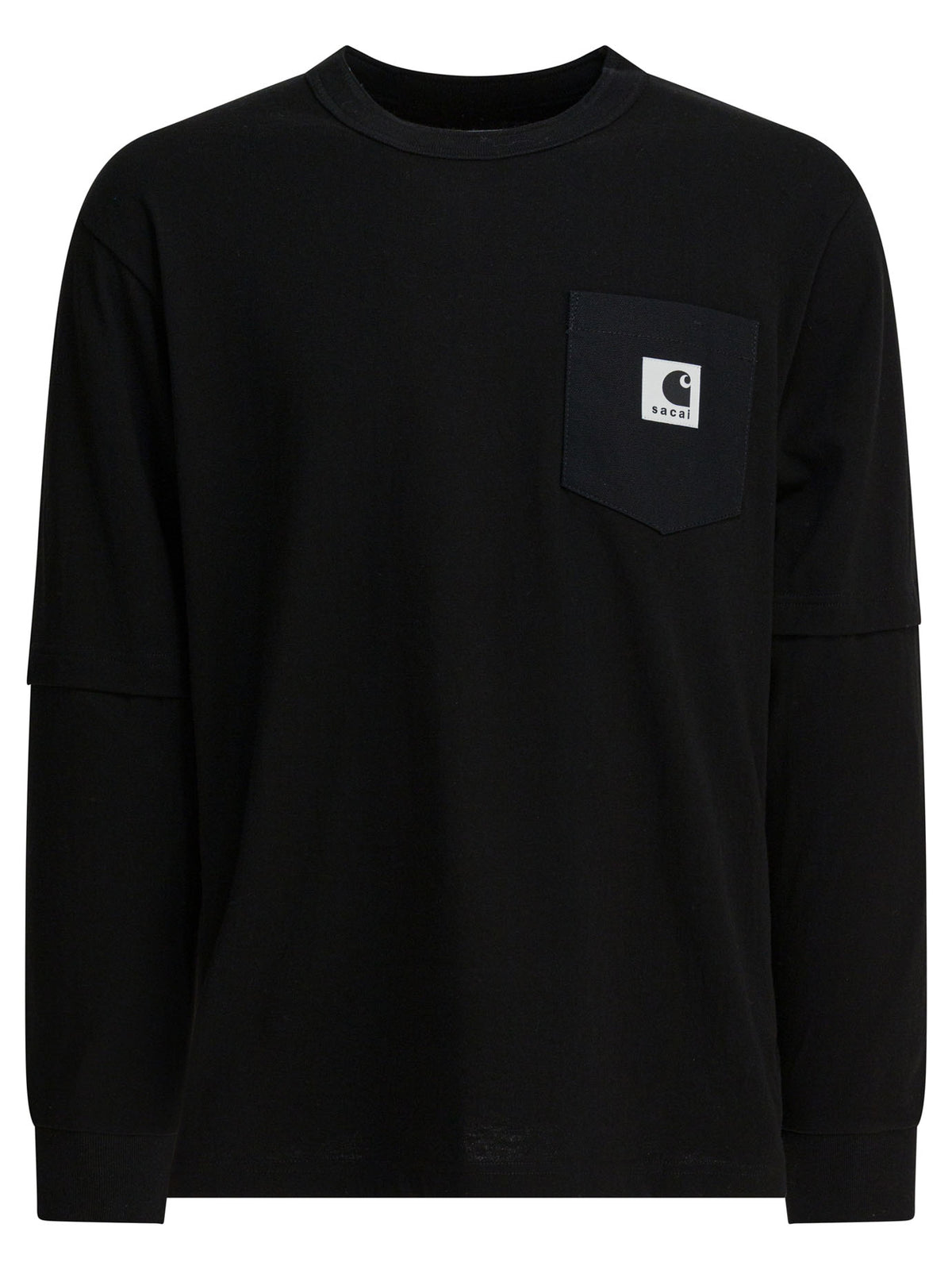 Sacai サカイ「Sacai × Carhartt Wip」クルーネックTシャツ - Image 2
