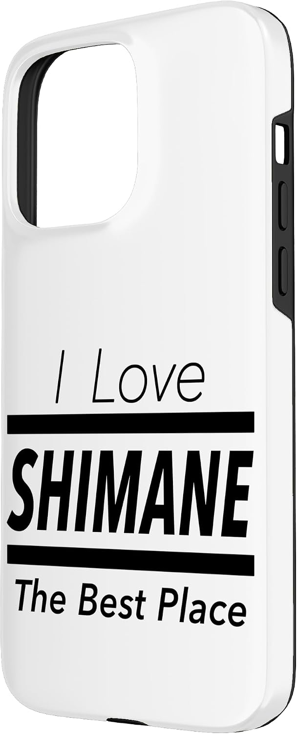 iPhone 15 Pro Max I Love Shimane (I Love) JIMO-T [47 Prefectures] Jimoti Local Love Goods Travel Souvenir Funny Smartphone Case