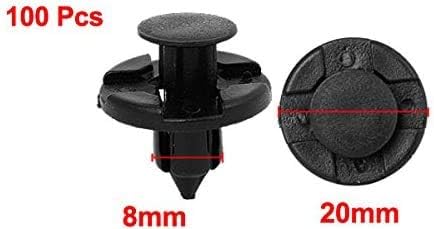 20pcs 8mm Hole Diameter Clip Auto Rivet Plastic Rivet Trim Clip Retaining Clip Fit Nissan Hole Rivet Fastener Mud Flaps Nylon Bumper Fender Clip Fender Clips for Toyota Nissan Mitsubishi Suzuki