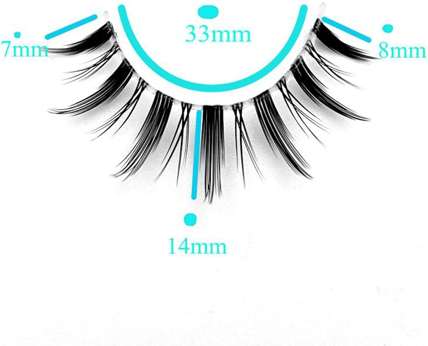 mikiwi Cartoon Eyelashes, Clear Base Anime Eyelashes 4 Pack, Spiny Anime False Eyelashes Natural Finish, Japanese Lashes Like Bundled Cartoon Lashes Individual, Reusable Cosplay Thin Bundled