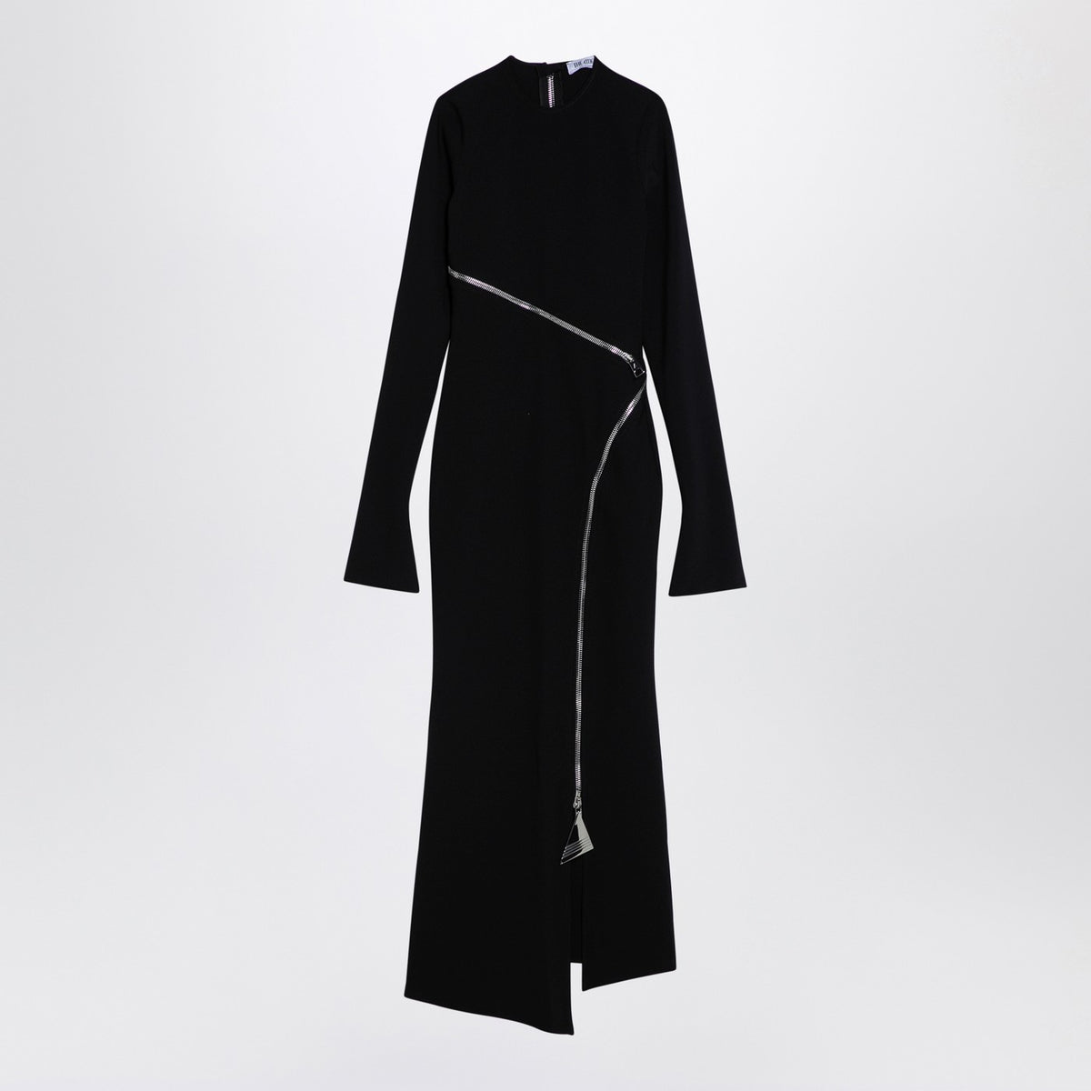 The ジップ付きのアッティコブラックミディドレス - Image 2