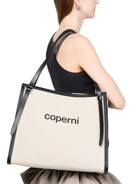 COPERNI ブランドロゴ キャンバス ベルトトートバッグ - Image 2