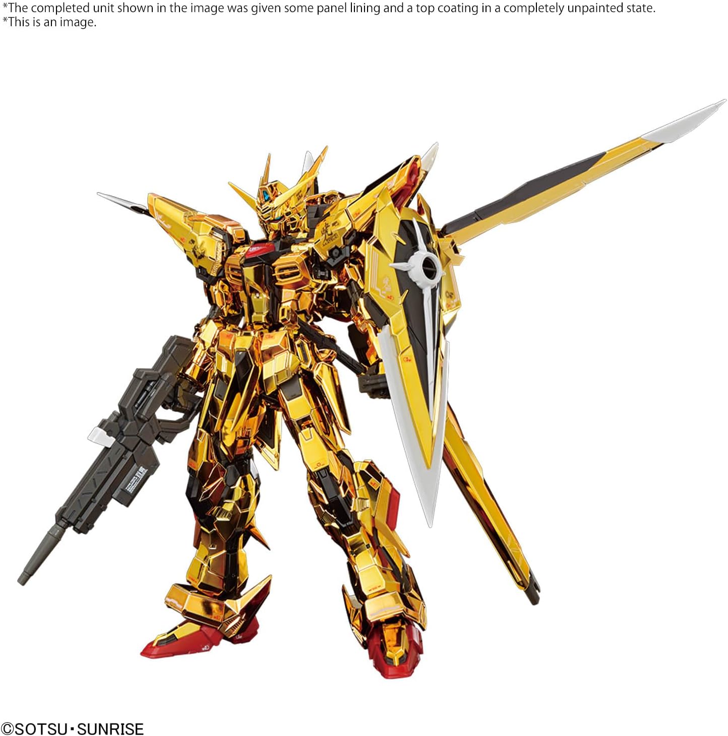 Bandai Spirits RG Mobile Suit Gundam SEED DESTINY Akatsuki Gundam (Steller's Eagle Equipment), 1/144 Scale, Color-coded Plastic Model