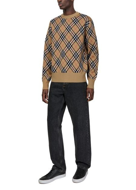 BURBERRY Check wool sweater - Image 2