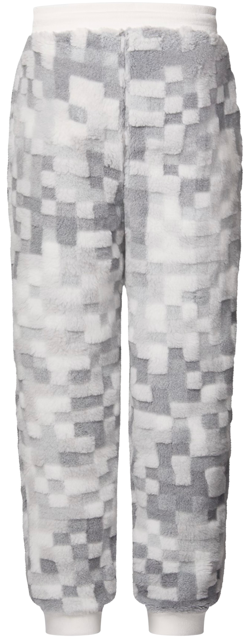 LOUIS VUITTON 'DAMOFLAGE SNOW' FLEECE SWEATPANTS