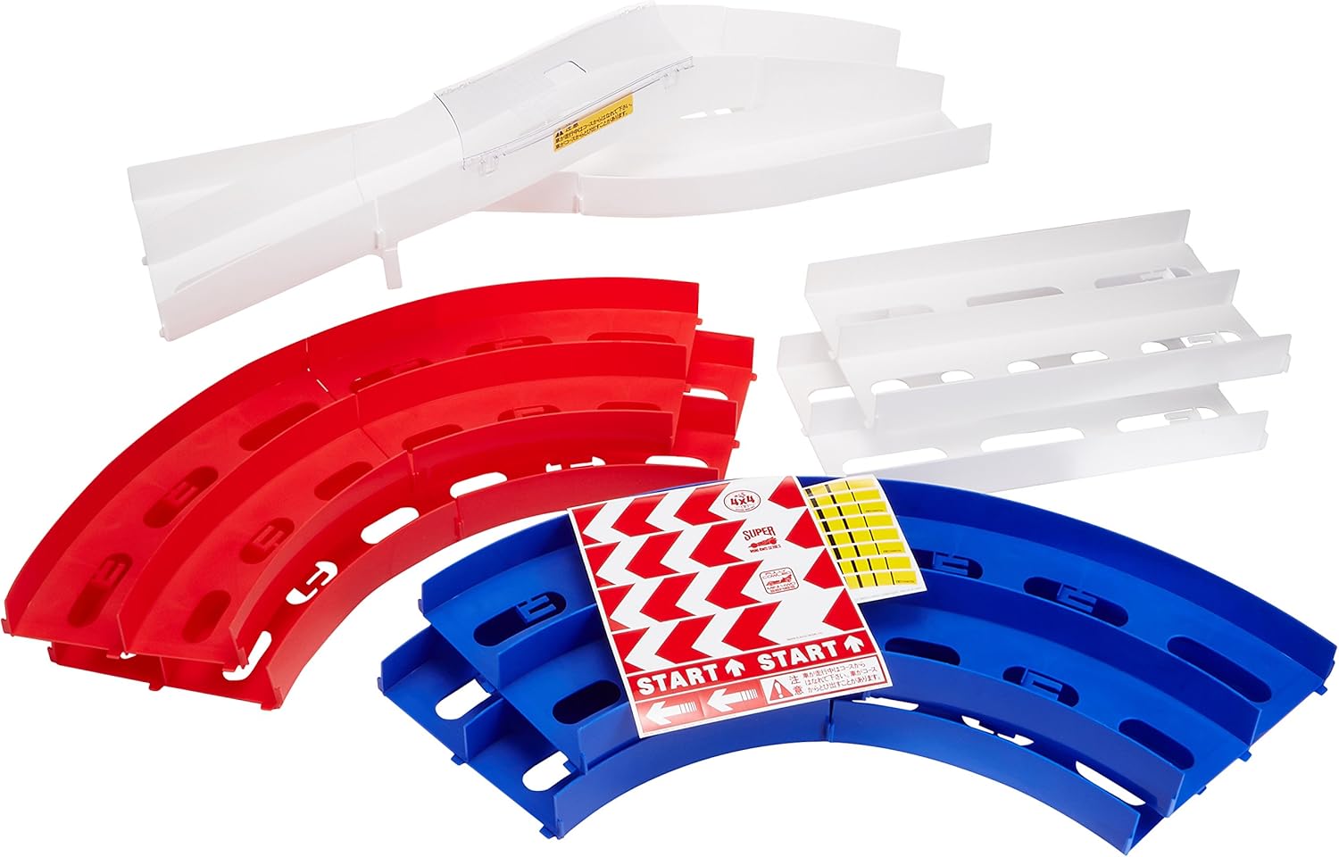 Oval Form grade separated crossing Lane (Tricolor) (Mini 4WD)