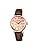 Seiko Watch PRESAGE Cocktail Time Mechanical Automatic (Hand Winding Included) for Women, Dial: Pink & Light Yellow Grade/Band: Light Brown/Case: Pink Gold
