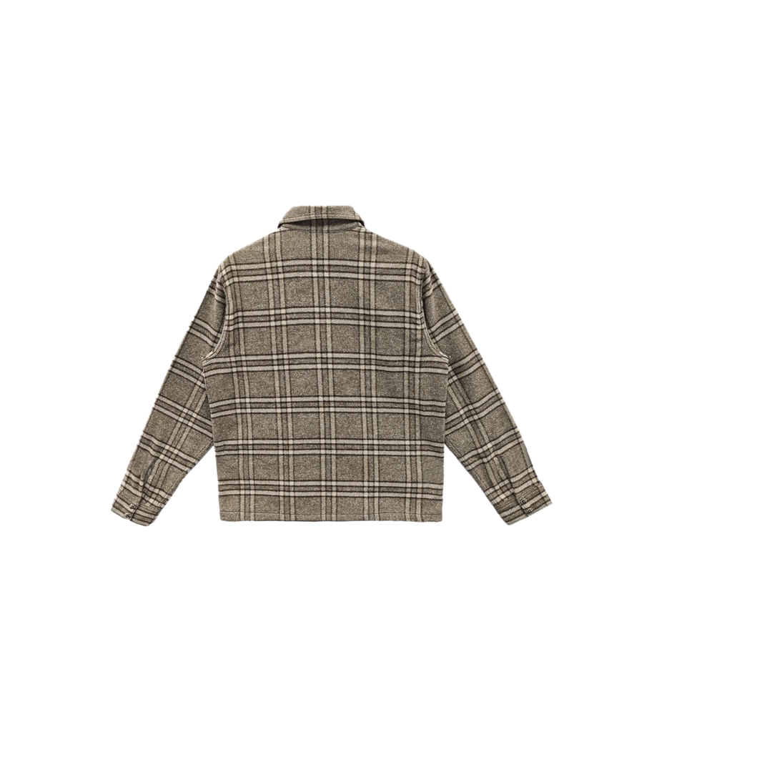 CHROME HEARTS 'BROWN OAT' WORK FLANNEL SHIRT