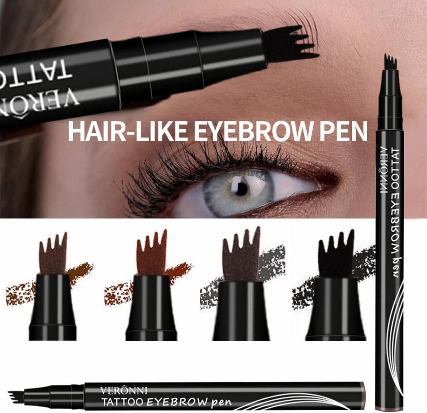 Eyebrow Tint Permanent Eyebrow Eyebrow Color Eyebrow Tattoo Permanent Makeup Eyebrow Eyebrow Pencil Eyebrow Pen (Natural Brown)