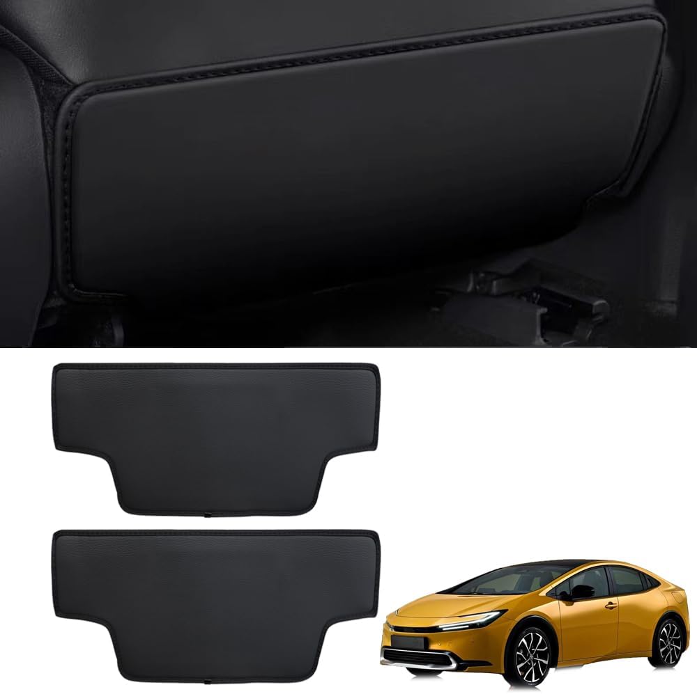 Suitable for Toyota Prius 50 Series/Prius 60 Series Kick Guard, Rear Seat Protection Mat, Rear Seat Back Protector, Stain Prevention, Anti-Kicking Back, Back Protector, 2-Piece Set, Easy