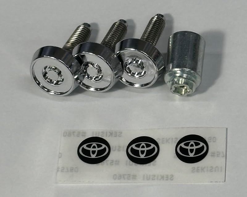 Toyota Motor (TOYOTA) [Domestic Genuine Parts] Lock Bolt (for License Plate) Toyota Logo, Safety Security
