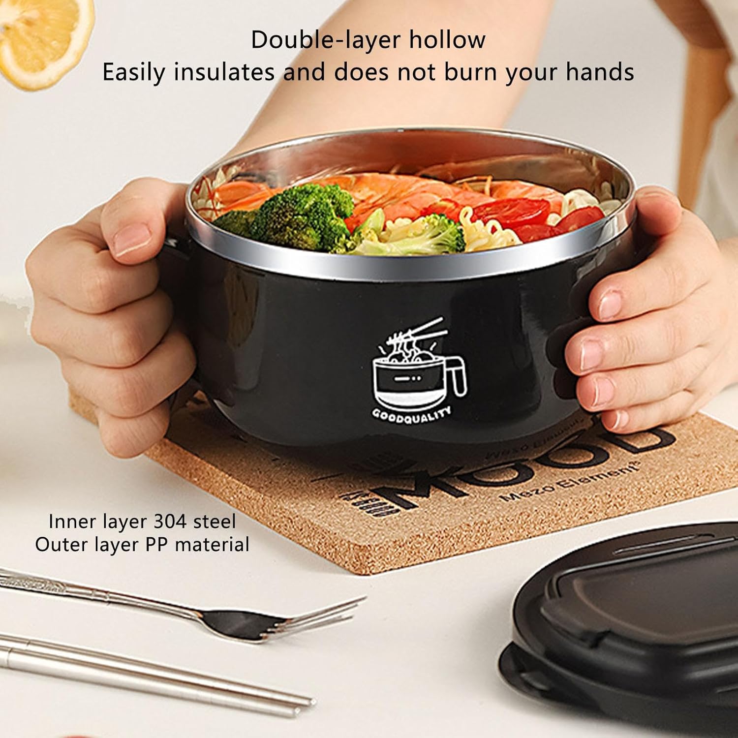 33.8 fl oz (1,000 ml) Ramen Ramen Ramen Udon Yakisoba Buckwheat Soba Arrangement, Instant Noodles, Living Alone, Housewives, Time-saving Cooking, Living Alone, Microwave Oven, Cooker, Kitchen