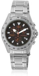 Citizen Q&Q SolarMate H022-212 Men's Watch, Solar Powered, Analog Display, Chronograph, Water Resistant to 10 ATM, Black