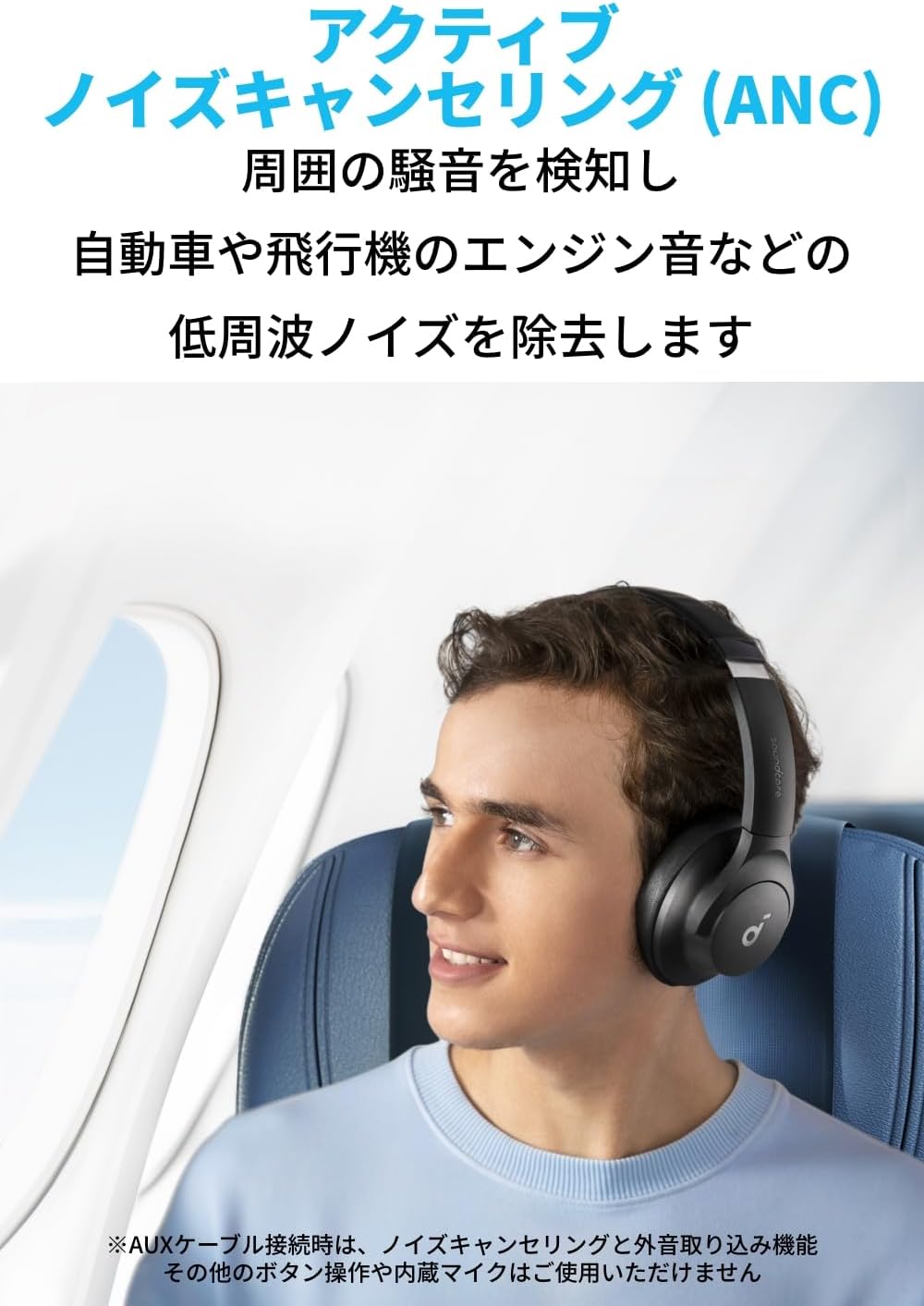 Anker Soundcore Q20i, Bluetooth 5.0 Wireless Headphones, Hybrid Active Noise Cancelling/Hi-Res Compatible (Wired) / Ambient Sound Mode/Heavy Bass / Up to 60 Hours of Long Music Playback / Sound