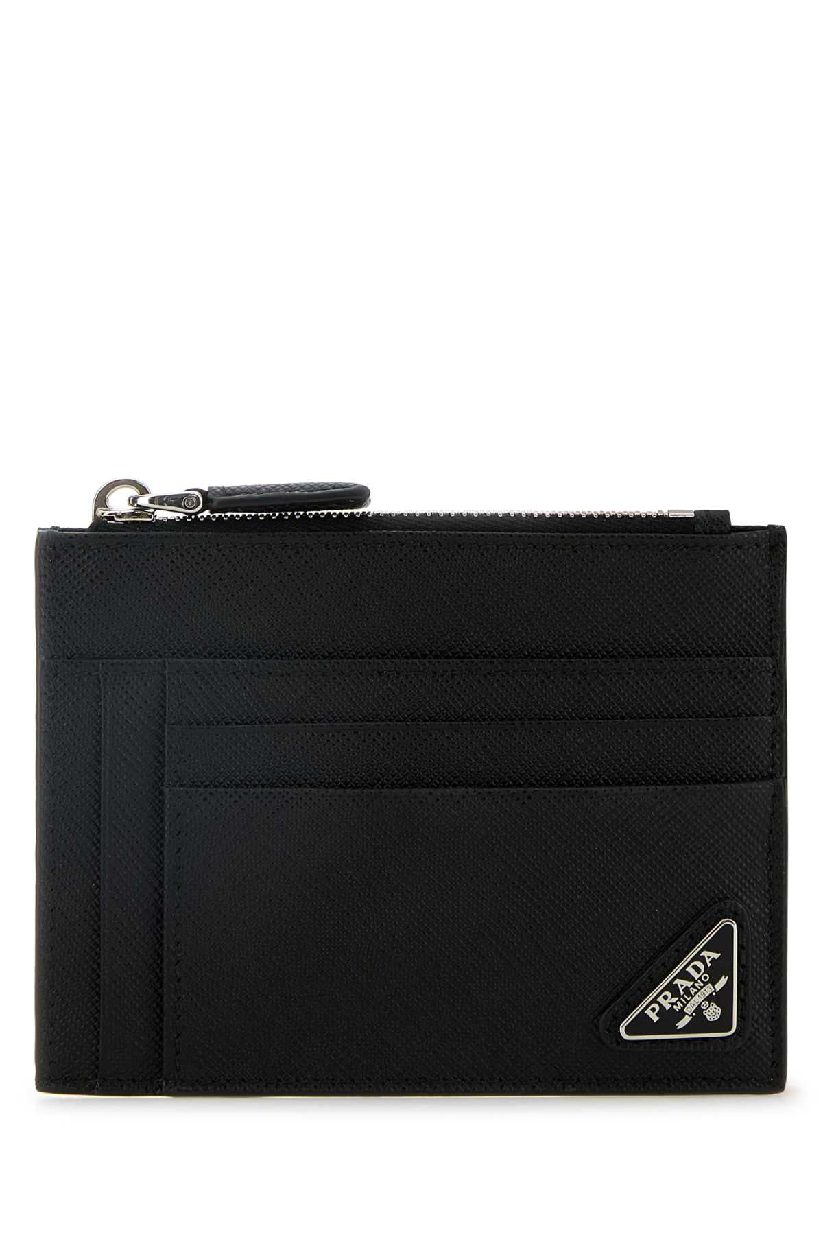 Prada プラダブラックレザーカードホルダー - Image 2