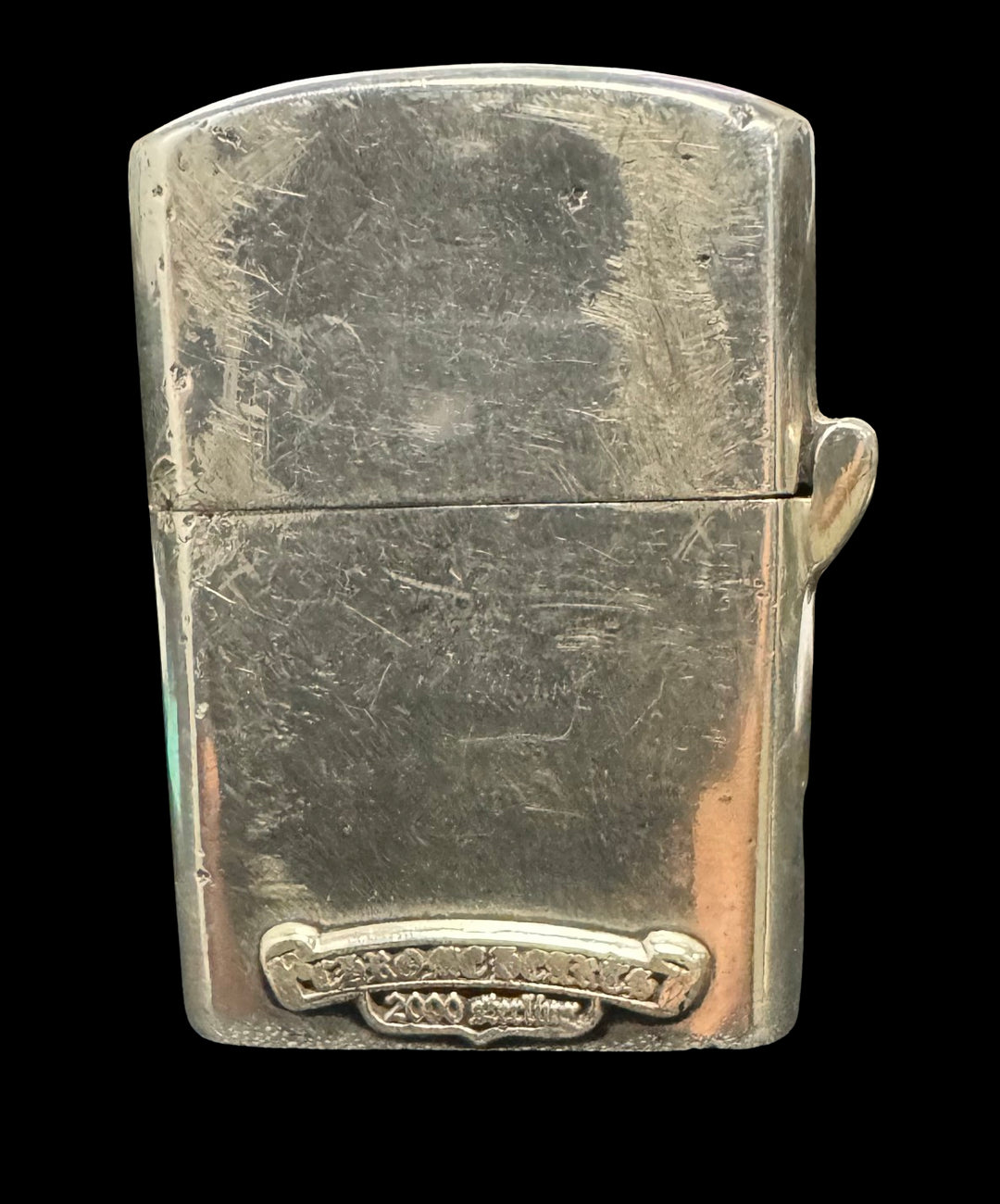 CHROME HEARTS 'CROSS' SILVER ZIPPO LIGHTER