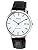 Citizen Q&Q D020 - 301 Wristwatch Falcon Analog Display Leather Belt Date Display White Men's