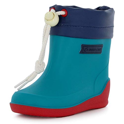 Moonstar RB B02 Multi Rain Boots, Made in Japan, Non-Slip, 5.1 - 7.5 inches (13 - 19 cm), Kids, Multi