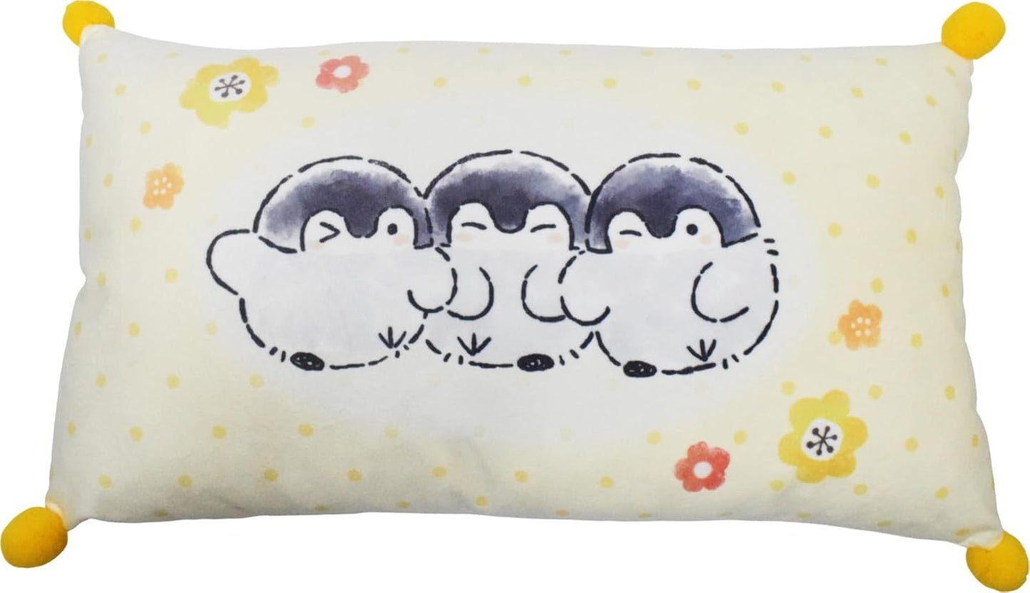 MORIPiLO 432040 Kopen-chan Mini Cushion (Toss Pillow), 9.8 x 15.7 inches (25 x 40 cm), Cute, Character Goods, Toss Cushion, Nap Pillow, Present, Yellow