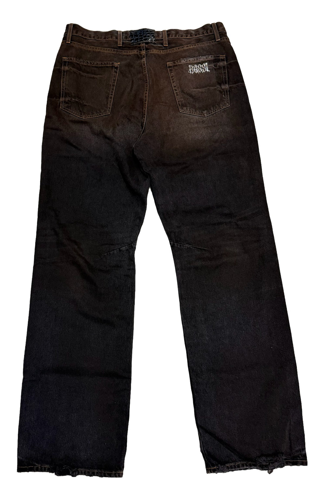 BOSSI 'BROWN WASH' BLACK JEANS