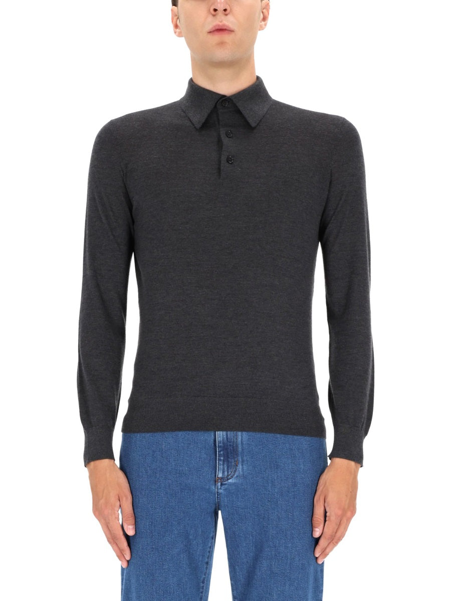 Zegna ゼニア カシミア ポロシャツ - Image 2
