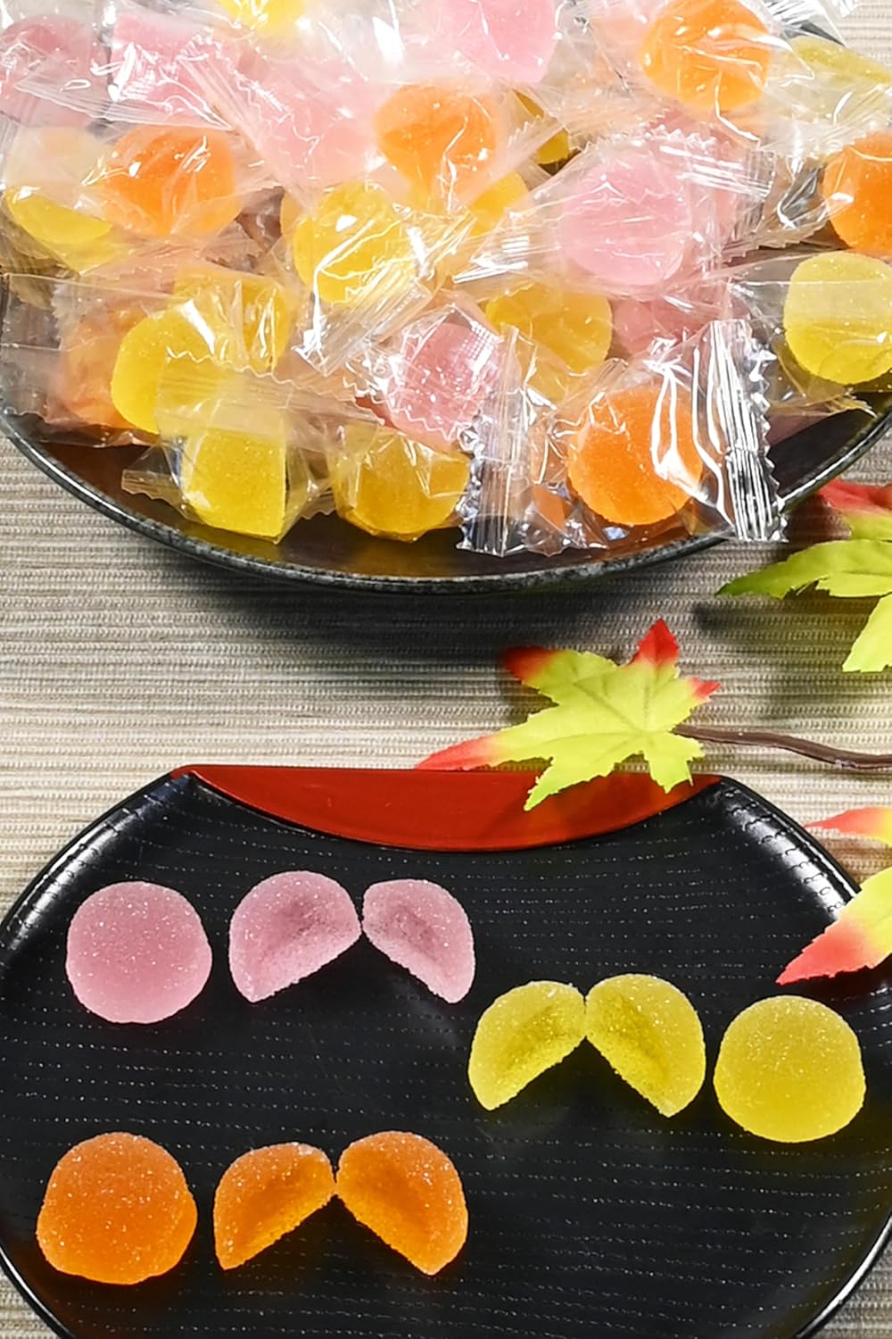 Yakushima-Produced Fruit Gummies Assortment Large Capacity [ Plum/Kumquat/Passion Fruit 3-Species Mix ] Petit Gift Individually Wrapped Commercial Use Scatter Candy Cute Candy Gummies Soft Gummies