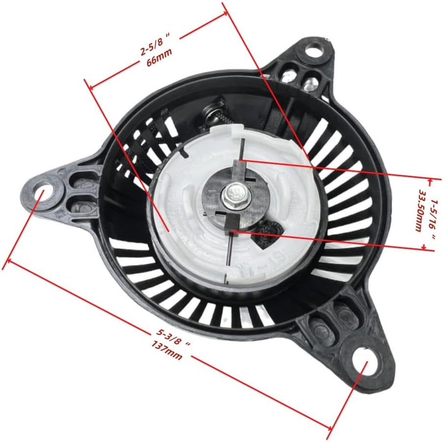 Recoil Starter with Handle - Replaces PREDATOR Inverter Generator Surge 1400 Watt (SKU# 71342, 59186, 57063)