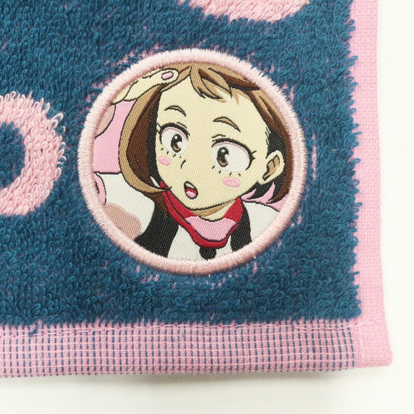 BANDAI Mini Towel My Hero Academia Ochako Uraraka Handkerchief, 100% Cotton, Character, Antibacterial, Odor-Resistant, Gift, Present, Birthday 4385000200