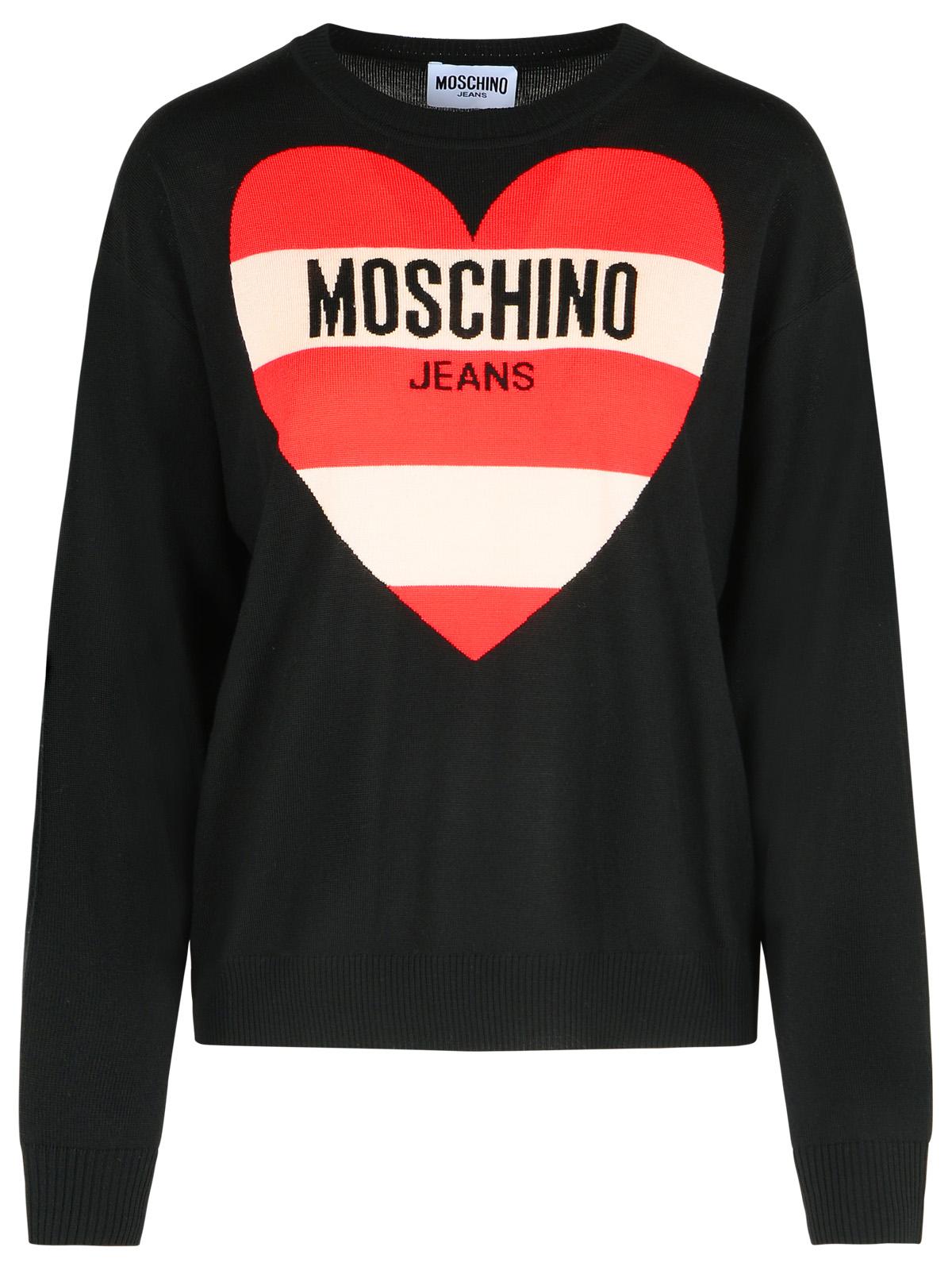 Moschino モスキーノジーンズブラックバージンウールセーター - Image 2