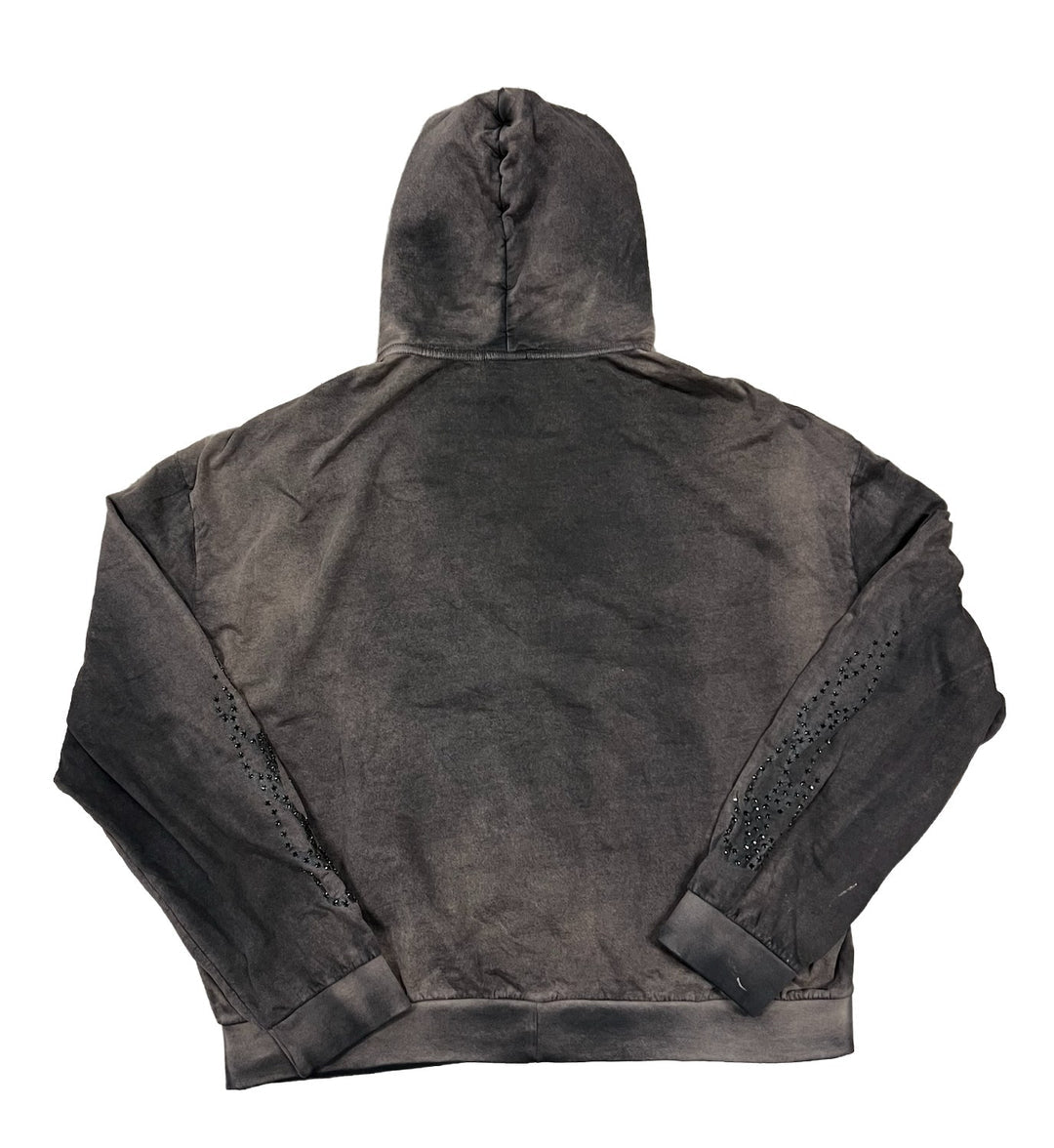 BOSSI 'BLACK LOGO' BROWN WASH ZIP-UP
