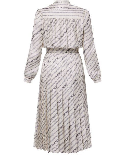 LOUIS VUITTON Long-Sleeved Chain Print Dress - Image 2
