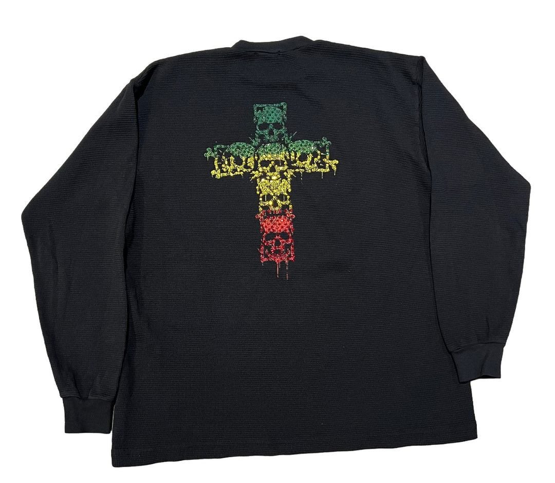 BOSSI 'RASTA LOGO' BLACK THERMAL LONGSLEEVE