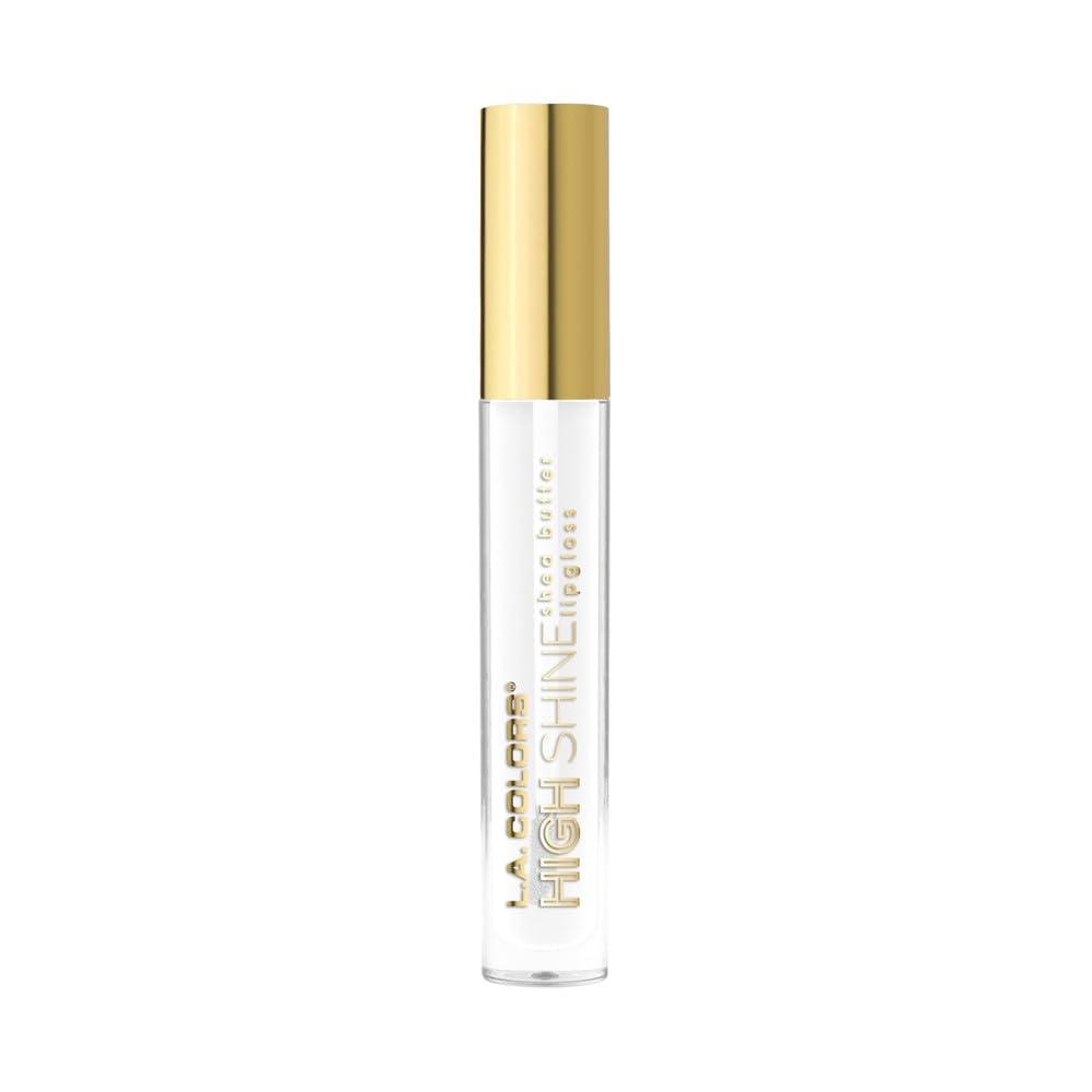 Manteca de Karité Lip Gloss de lato brillo L.A. Colors, de 0,14 onza, Transparente
