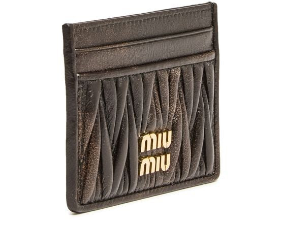 MIU MIU Quilted aged nappa leather cardholder - Image 2