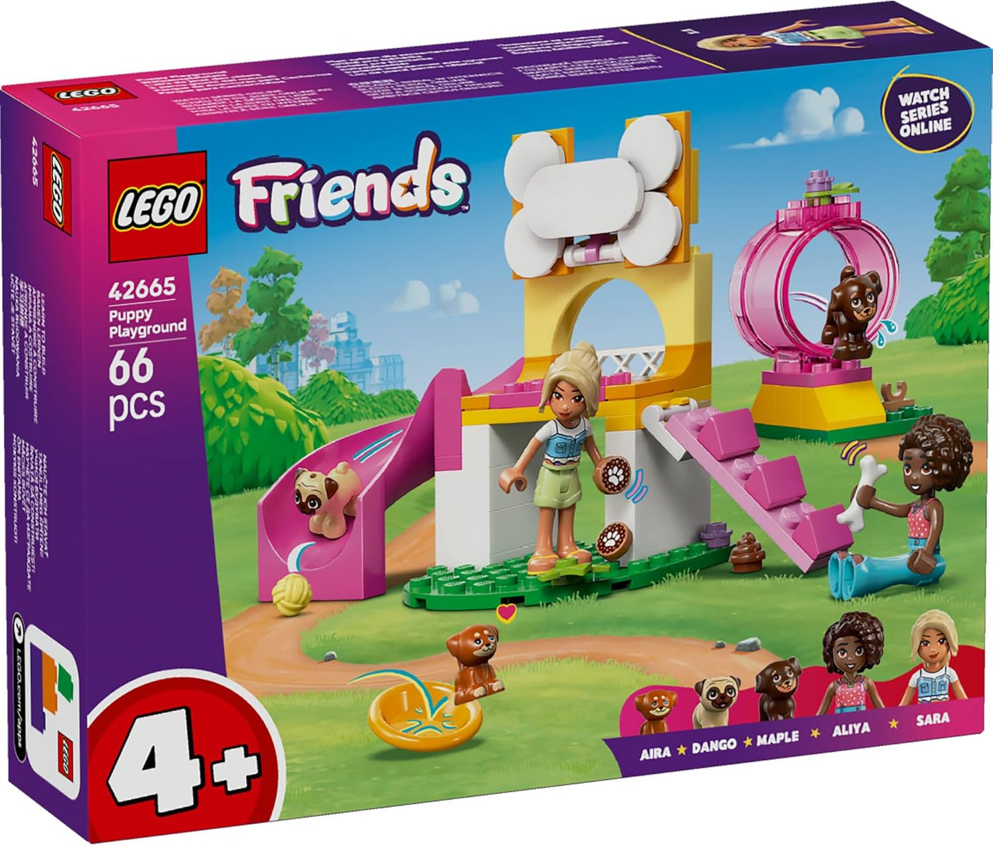 Lego 42665 Friends Puppy Play Park Toy Birthday Gift Blocks Educational Boys Girls Children 4 Years 5 6 Years Old Animal Creature Game Mother Father