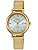 Casio SHS-D300 Milanese Band Wristwatch, Scene, gold, Bar Index