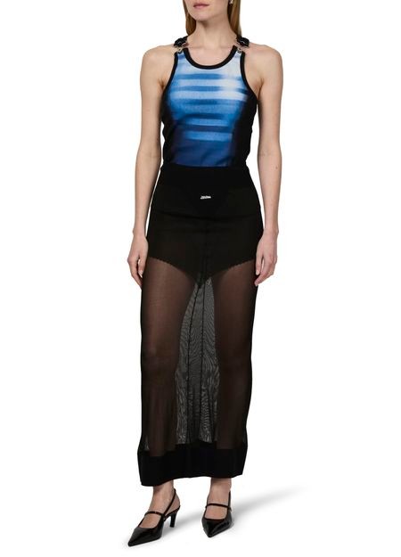 JEAN PAUL GAULTIER ビスコースニット製 ロングスカート - Image 2